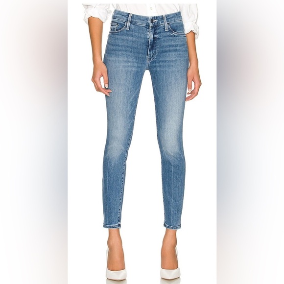MOTHER The Looker Ankle We The Animals Skinny Jeans Blue Size 30 - Picture 1 of 12